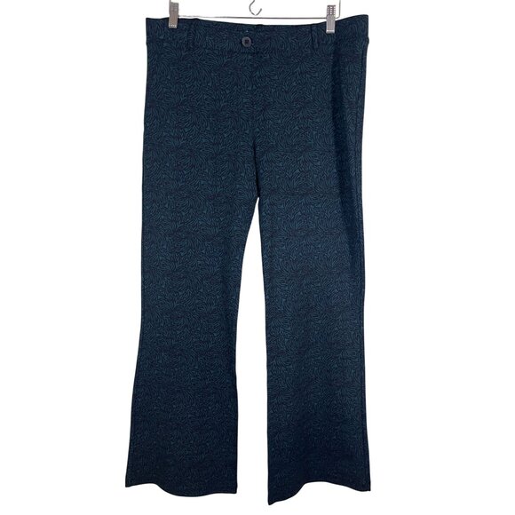 Betabrand Wide Leg Pant XLP Green Tropical Resort Preppy Coastal Classic Chic - Picture 1 of 12